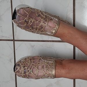 Dress bridal glitter sneakers